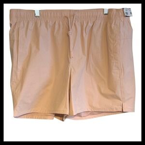 NWT DSG Relaxed Fit 5 Inch Inseam Shorts Peach XL Drawstring Pockets Gym